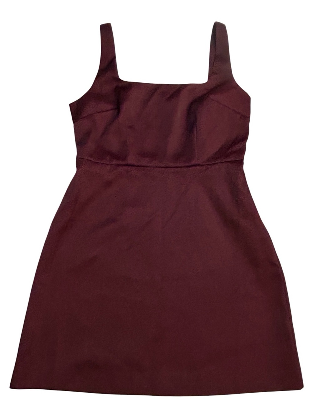 A New Day Burgundy Wine Satin Sleeveless Mini Dress NWT Women’s Size 8
